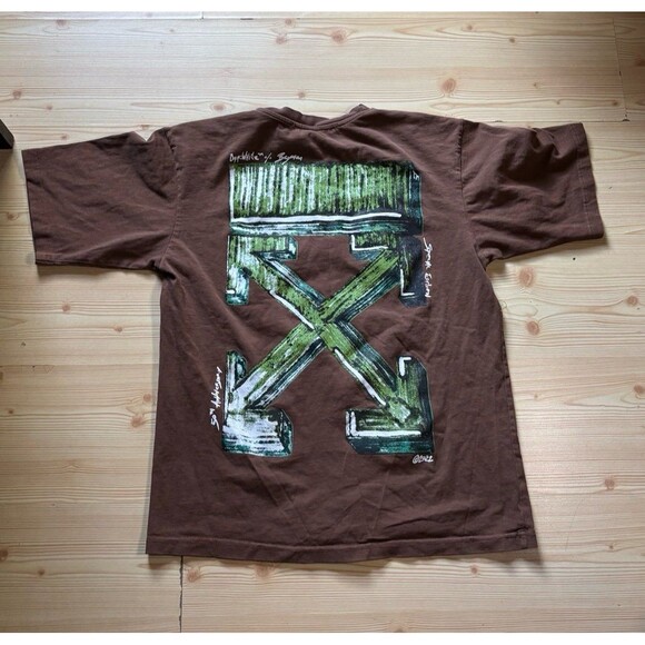 Off-White Other - Off-White Cross Arrow Brown Green Label T-shirt Size L Virgil Abloh